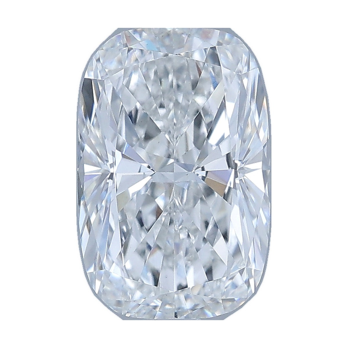 2.51 ct elongated cushion lab-grown diamond, E color, VS1 clarity, IGI certified, still from its 360° video
