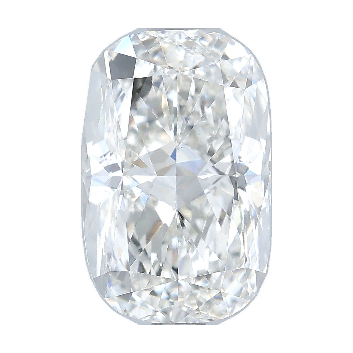 2.51 ct elongated cushion lab-grown diamond, F color, VS1 clarity, IGI certified, still from its 360° video