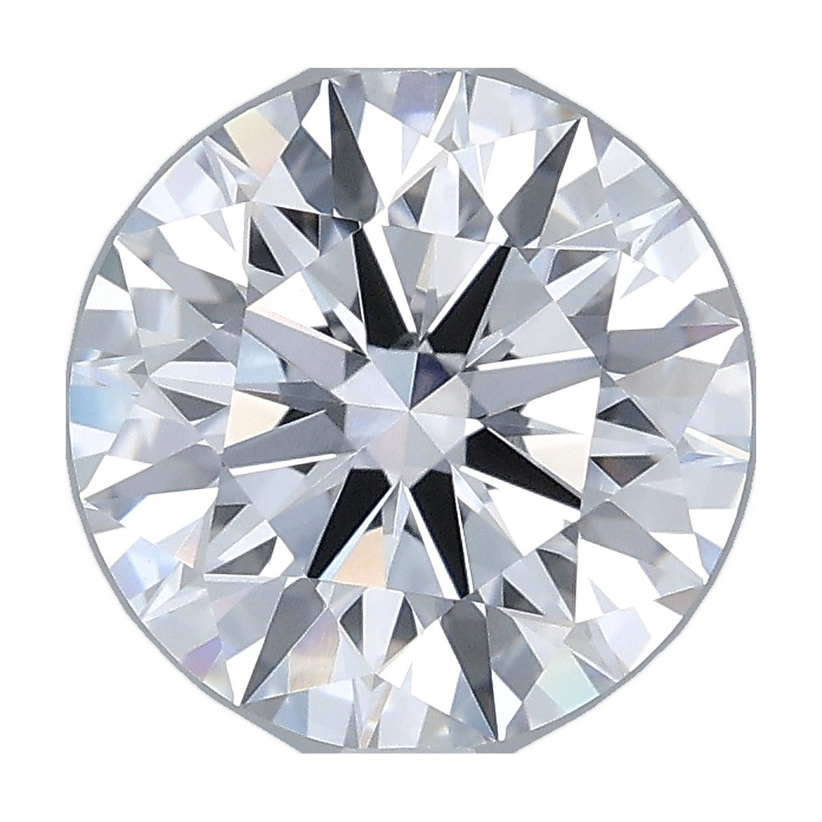 2.51 ct round lab-grown diamond, D color, VVS2 clarity, IGI certified, still from its 360° video