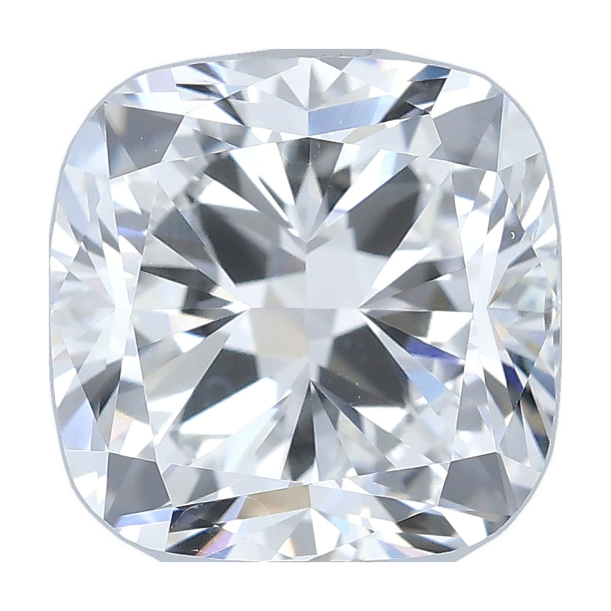 2.52 ct cushion lab-grown diamond, E color, VVS2 clarity, IGI certified, still from its 360° video