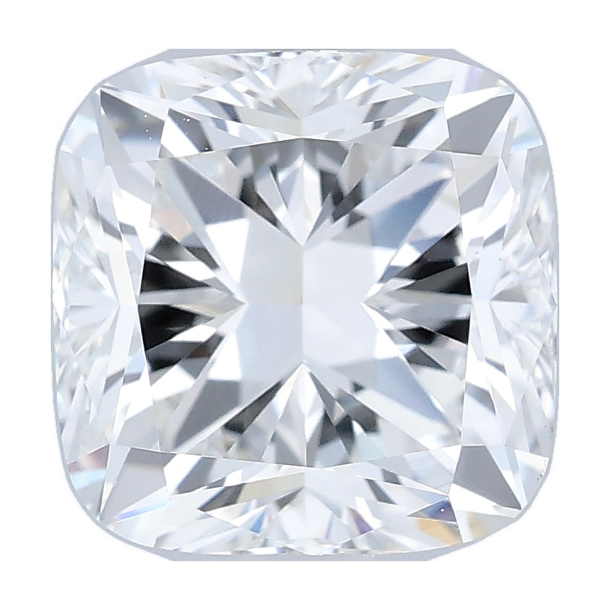 2.52 ct cushion lab-grown diamond, F color, VS1 clarity, IGI certified, still from its 360° video