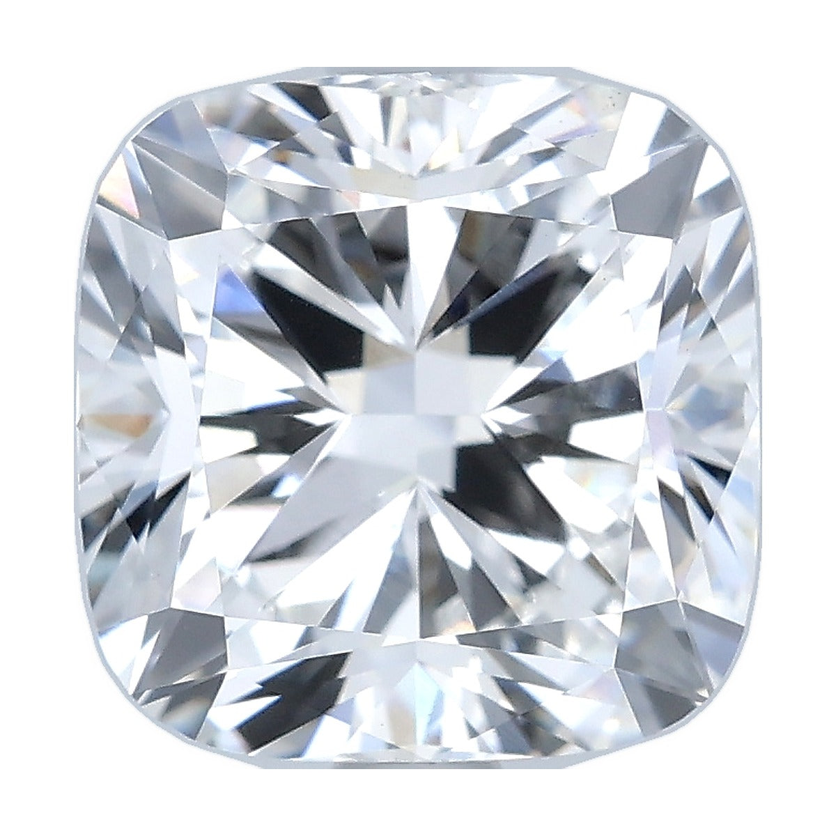 2.52 ct cushion lab-grown diamond, F color, VS1 clarity, IGI certified, still from its 360° video
