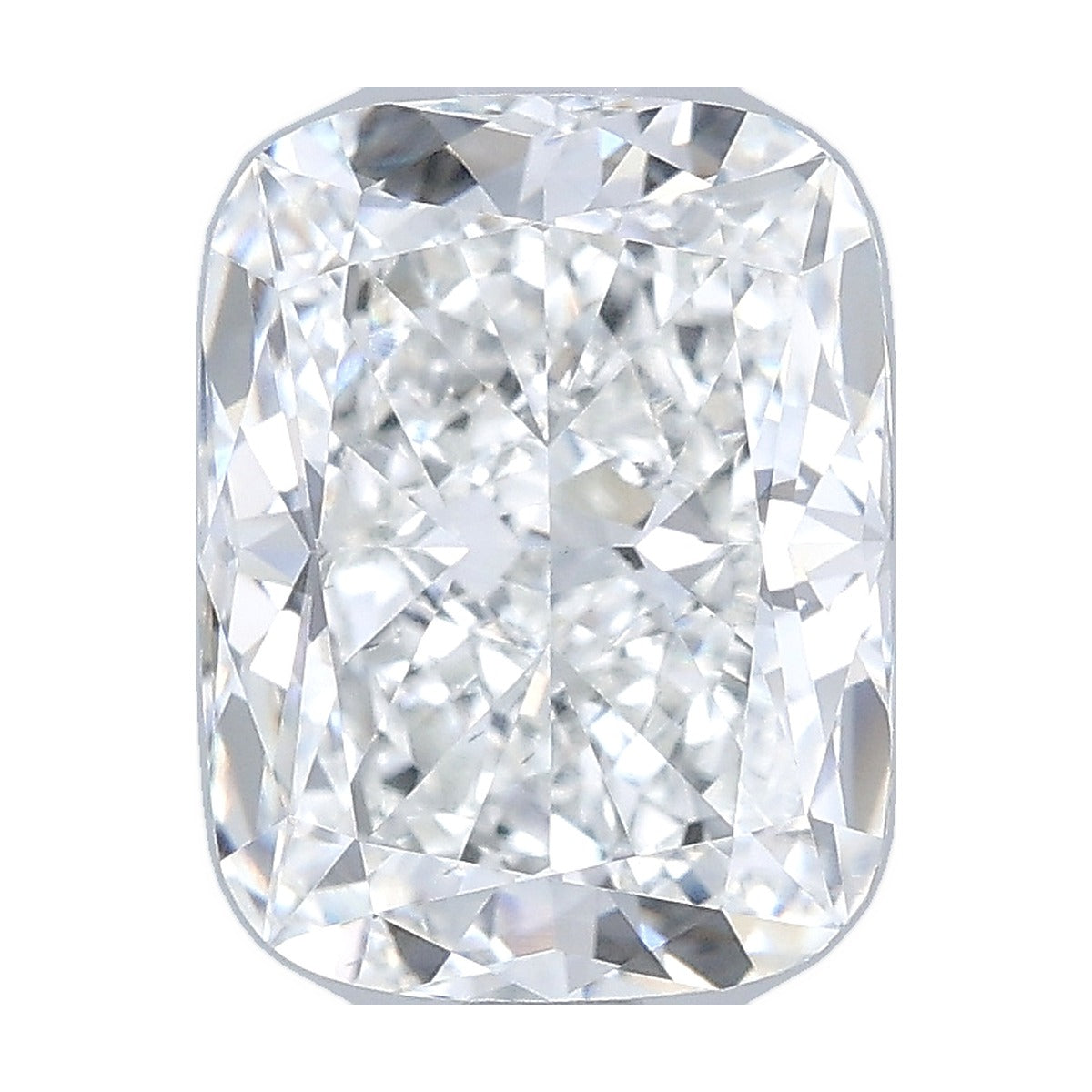 2.52 ct elongated cushion lab-grown diamond, F color, VS1 clarity, IGI certified, still from its 360° video