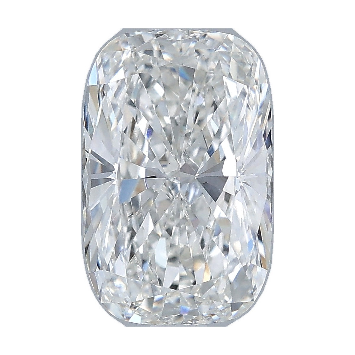 2.52 ct elongated cushion lab-grown diamond, F color, VS1 clarity, IGI certified, still from its 360° video