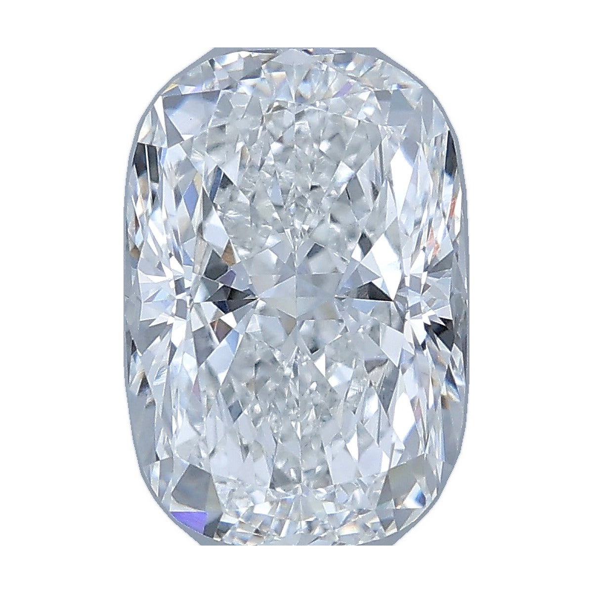 2.52 ct elongated cushion lab-grown diamond, F color, VVS2 clarity, IGI certified, still from its 360° video