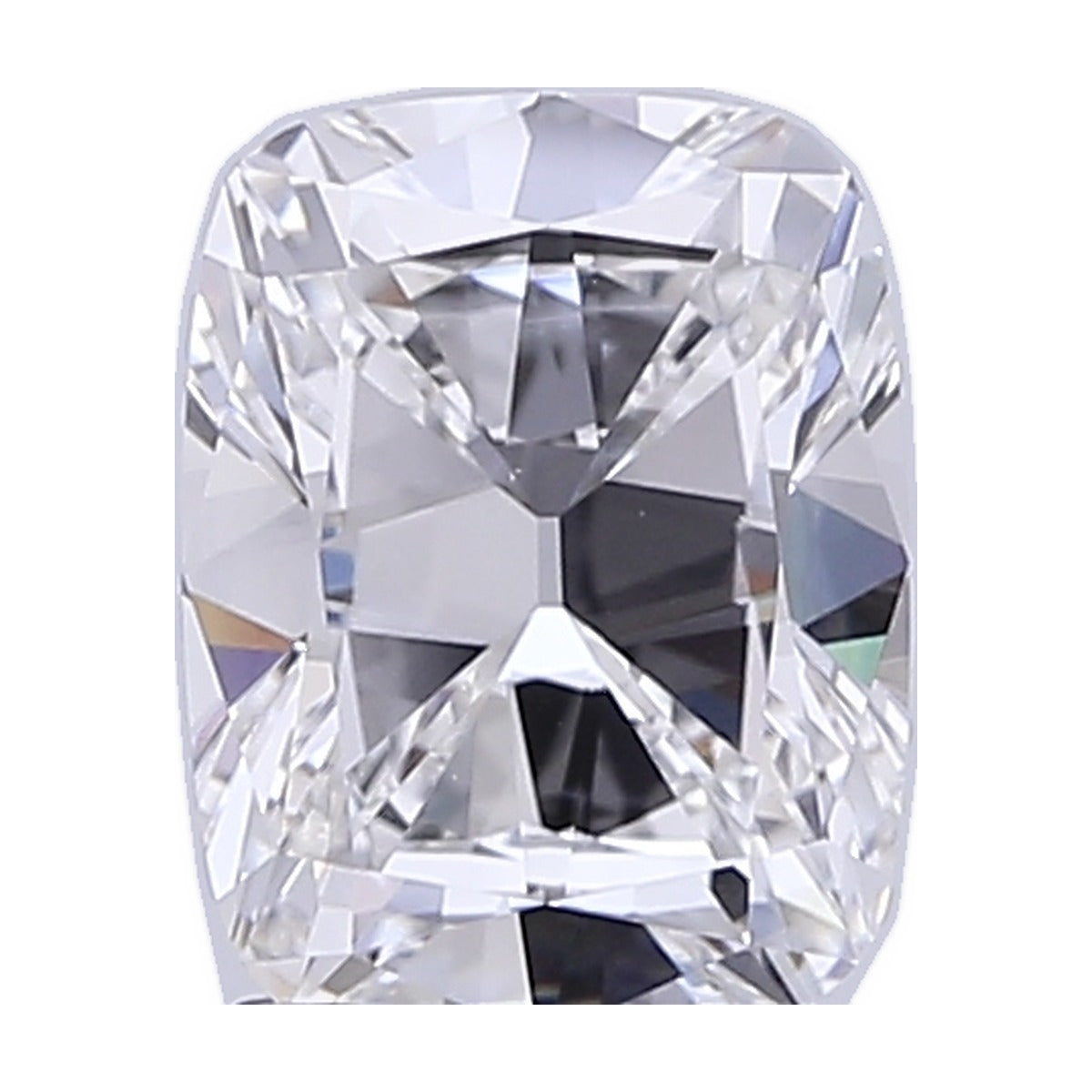 2.52 ct elongated old mine cushion lab-grown diamond, F color, VVS2 clarity, IGI certified, still from its 360° video