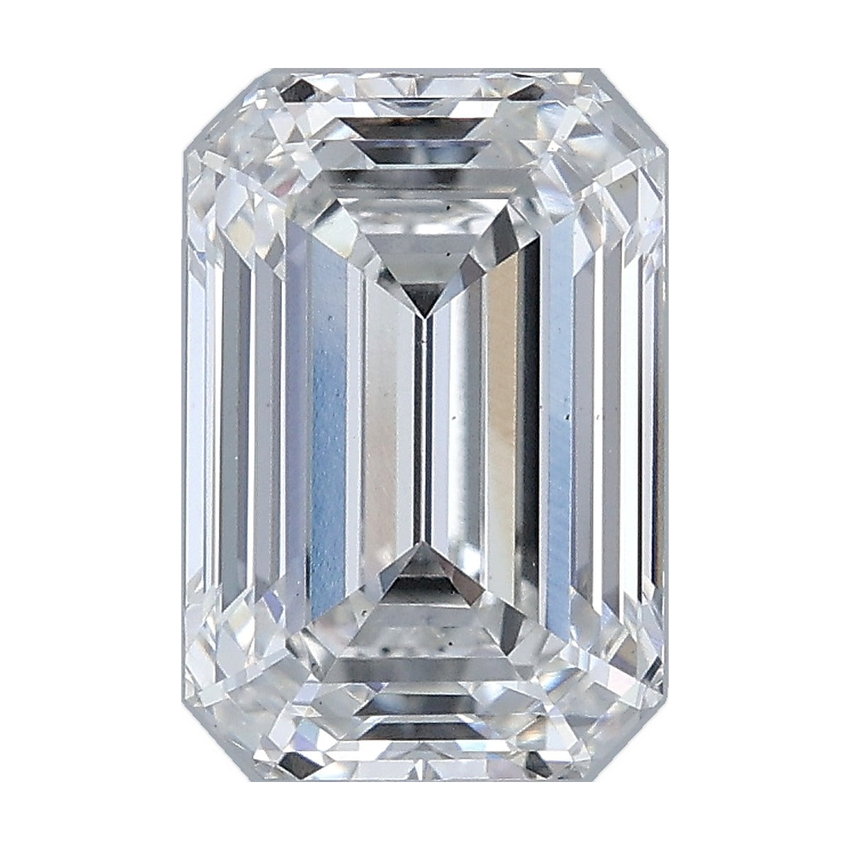 2.52 ct emerald lab-grown diamond, F color, VS1 clarity, IGI certified, still from its 360° video