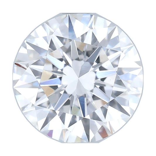 2.52 ct round lab-grown diamond, D color, VS1 clarity, IGI certified, still from its 360° video