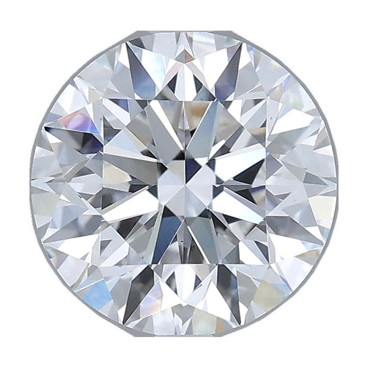 2.52 ct round lab-grown diamond, E color, VS1 clarity, IGI certified, still from its 360° video