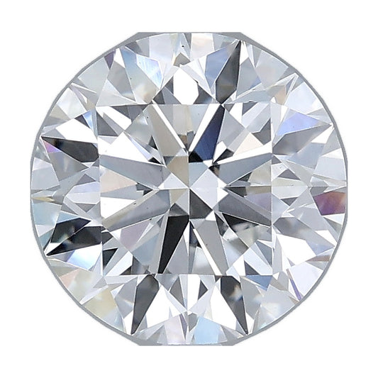 2.52 ct round lab-grown diamond, E color, VS1 clarity, IGI certified, still from its 360° video