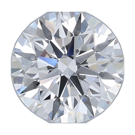 2.52 ct round lab-grown diamond, E color, VS2 clarity, IGI certified, still from its 360° video