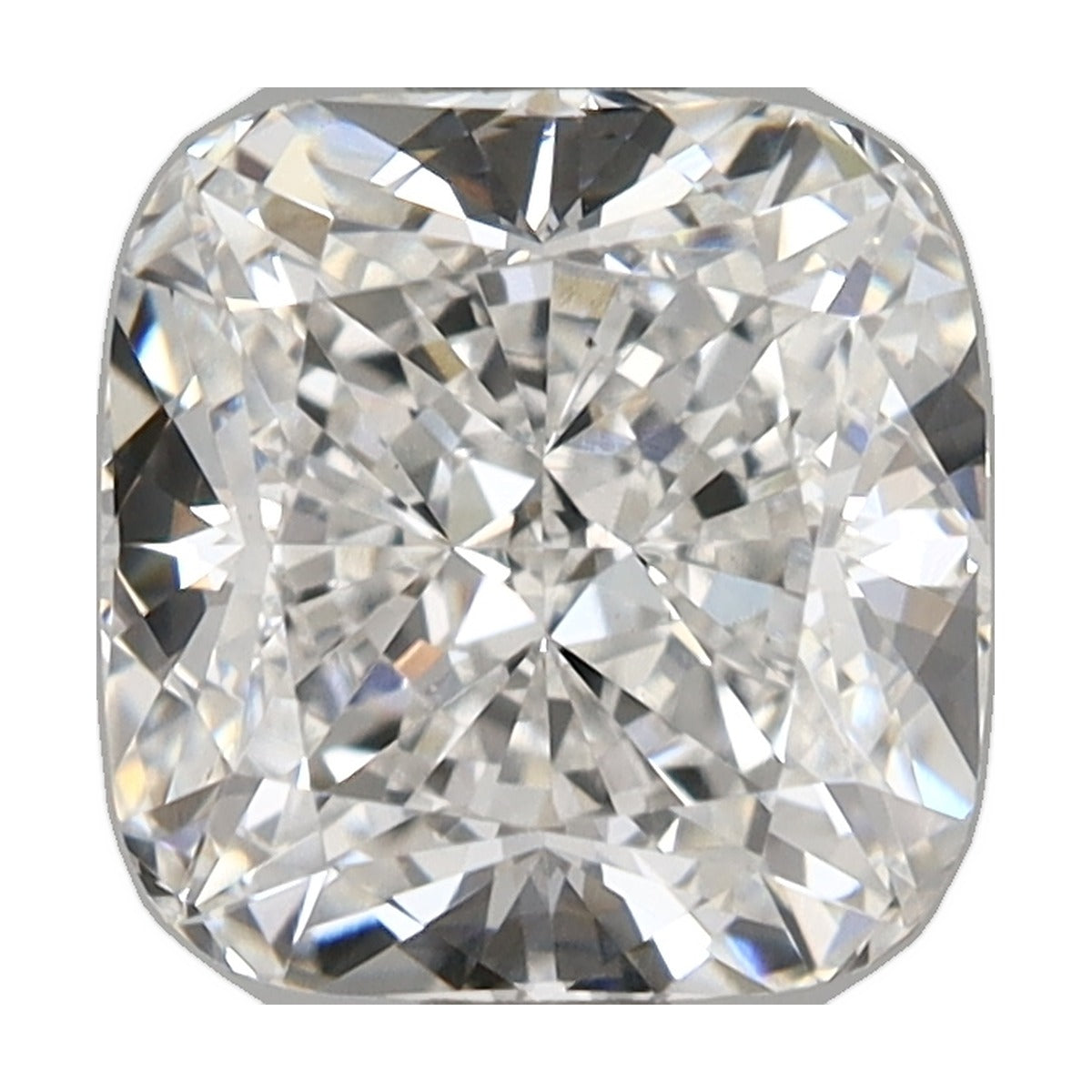 2.53 ct cushion lab-grown diamond, E color, VS1 clarity, IGI certified, still from its 360° video