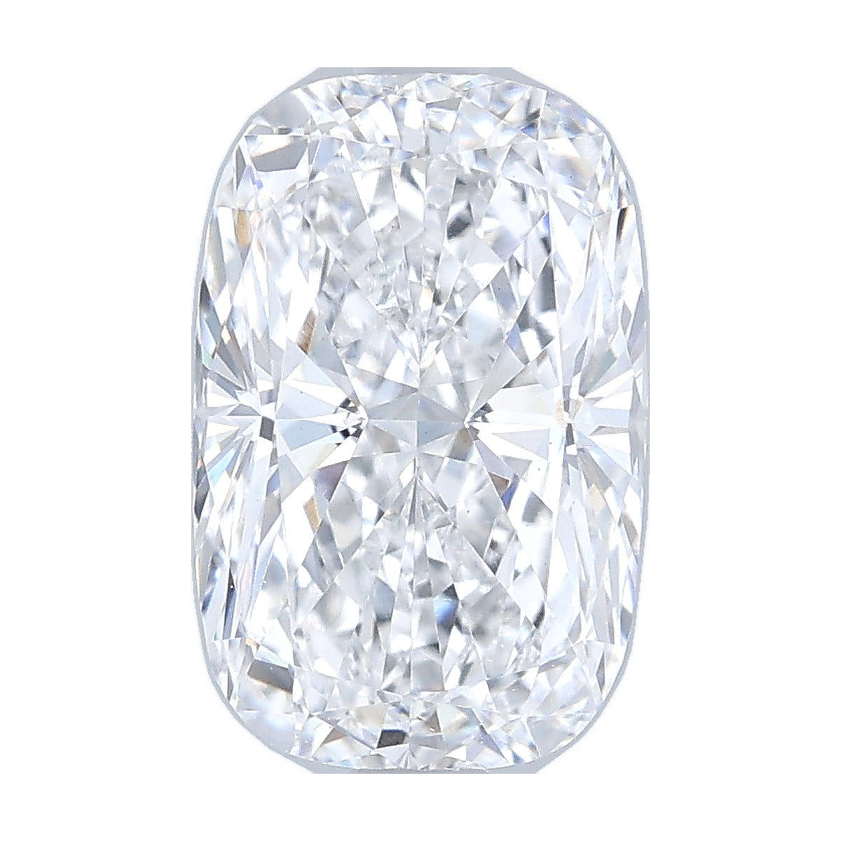 2.53 ct elongated cushion lab-grown diamond, D color, VVS2 clarity, IGI certified, still from its 360° video