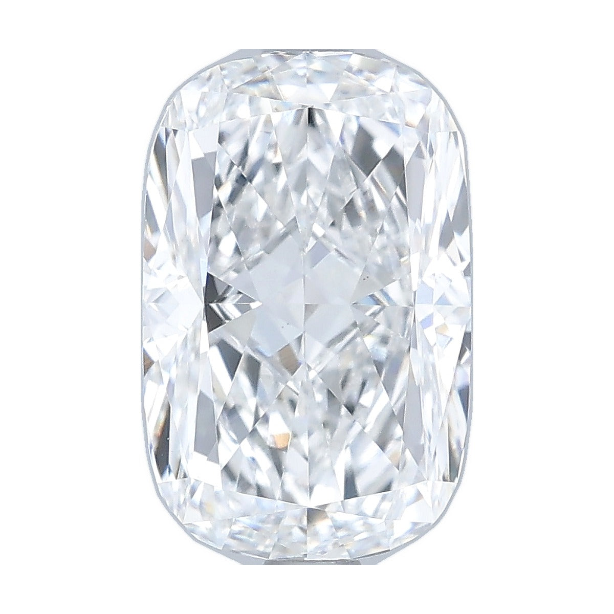 2.53 ct elongated cushion lab-grown diamond, E color, VVS2 clarity, IGI certified, still from its 360° video