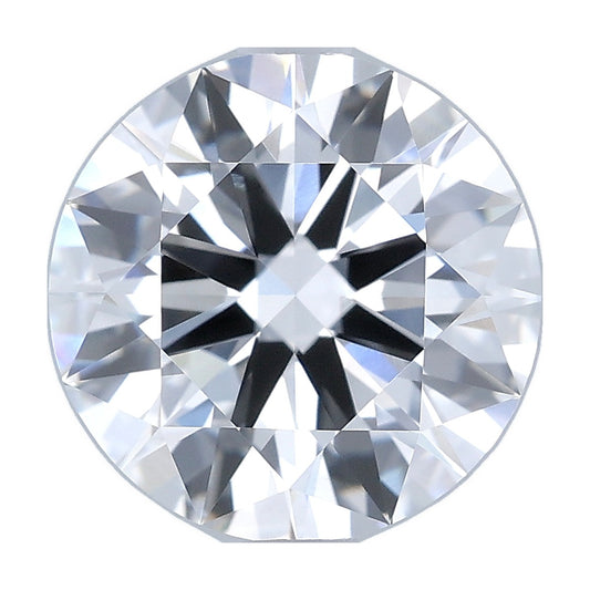 2.53 ct round lab-grown diamond, D color, VVS2 clarity, IGI certified, still from its 360° video