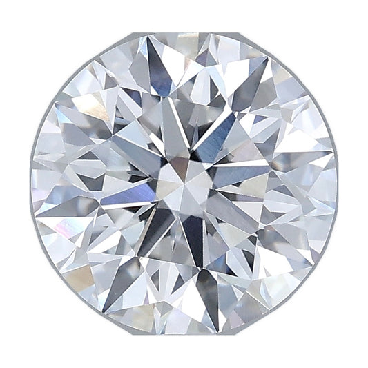 2.53 ct round lab-grown diamond, D color, VVS2 clarity, IGI certified, still from its 360° video