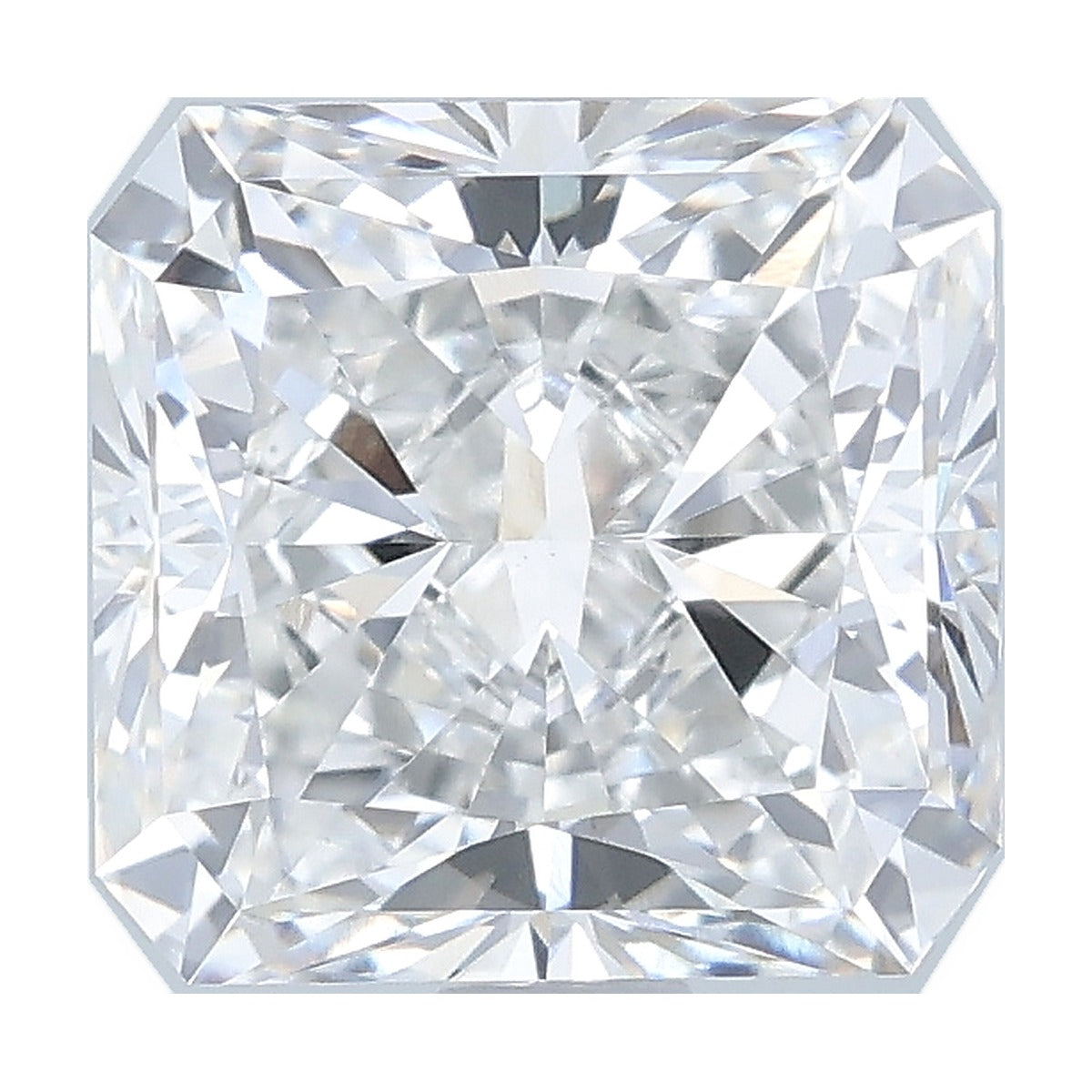 2.53 ct square radiant lab-grown diamond, F color, VVS2 clarity, IGI certified, still from its 360° video