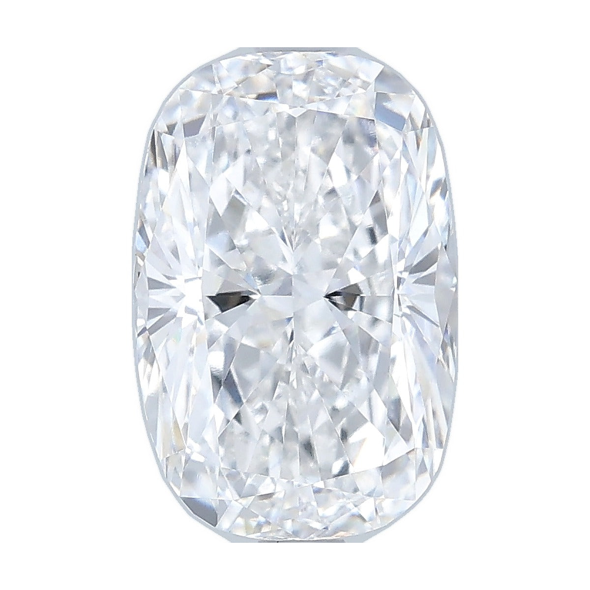 2.54 ct elongated cushion lab-grown diamond, D color, VVS2 clarity, IGI certified, still from its 360° video