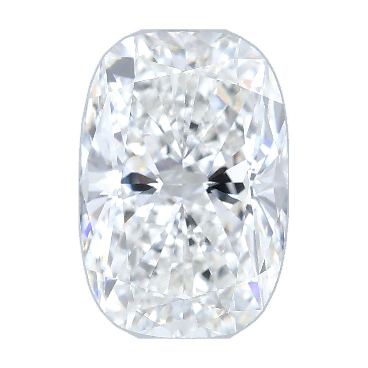 2.54 ct elongated cushion lab-grown diamond, F color, VVS2 clarity, IGI certified, still from its 360° video