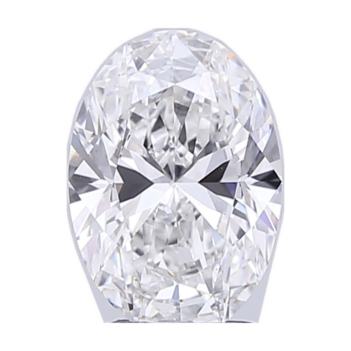 2.54 ct oval lab-grown diamond, F color, VS1 clarity, IGI certified, still from its 360° video