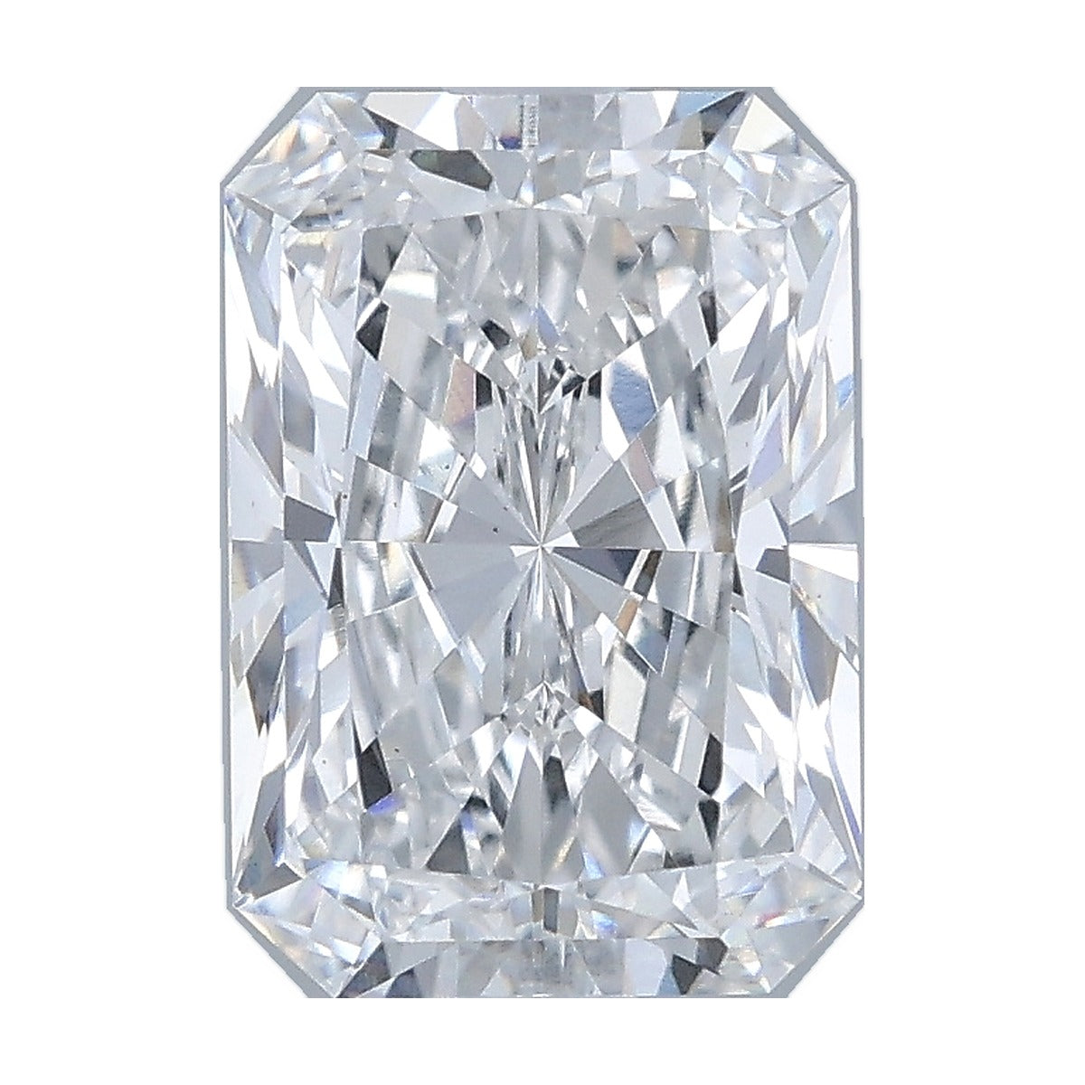 2.54 ct radiant lab-grown diamond, D color, VS1 clarity, IGI certified, still from its 360° video