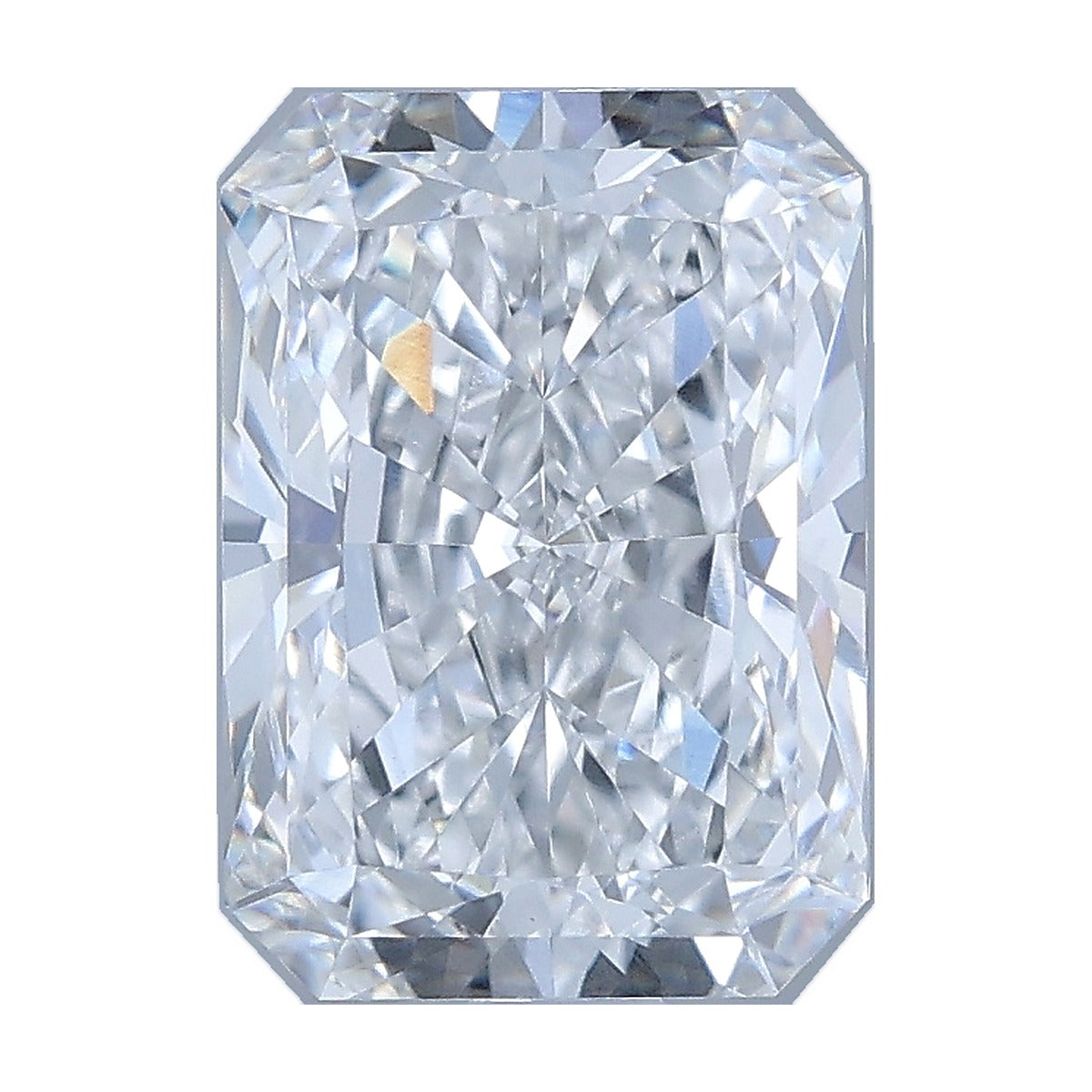 2.54 ct radiant lab-grown diamond, D color, VVS2 clarity, IGI certified, still from its 360° video