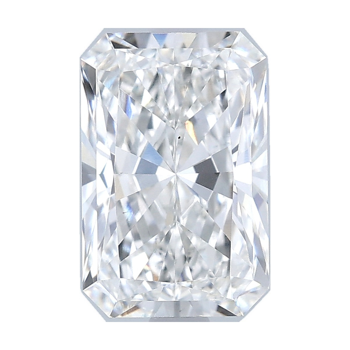 2.54 ct radiant lab-grown diamond, F color, VS1 clarity, IGI certified, still from its 360° video