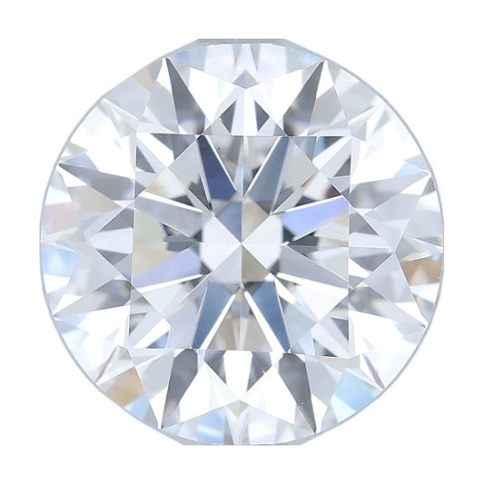 2.54 ct round lab-grown diamond, D color, VS1 clarity, IGI certified, still from its 360° video