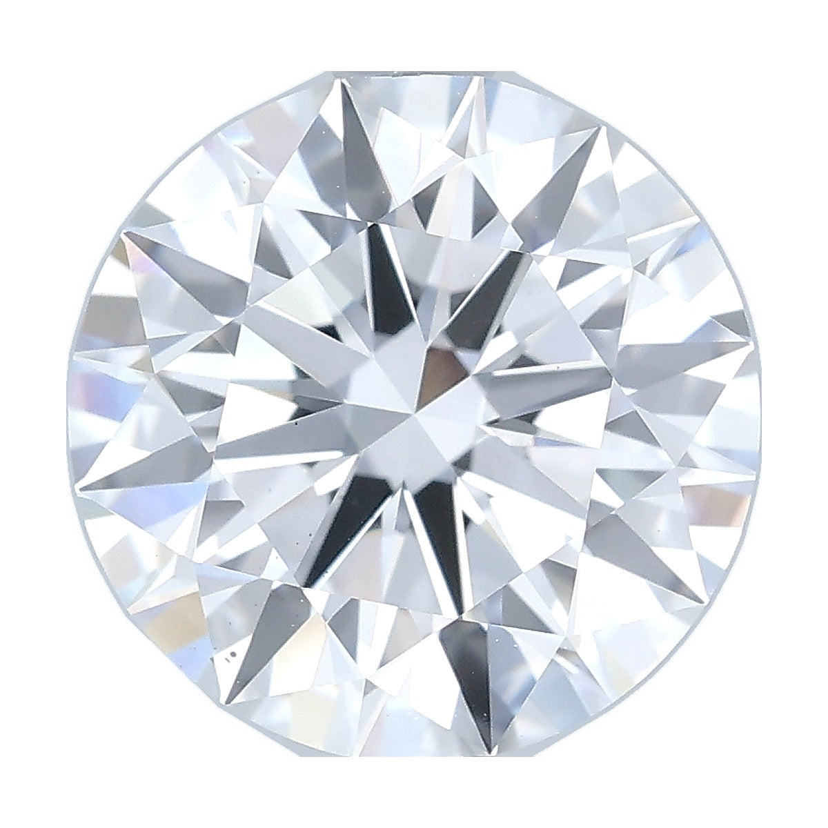 2.54 ct round lab-grown diamond, D color, VS2 clarity, IGI certified, still from its 360° video