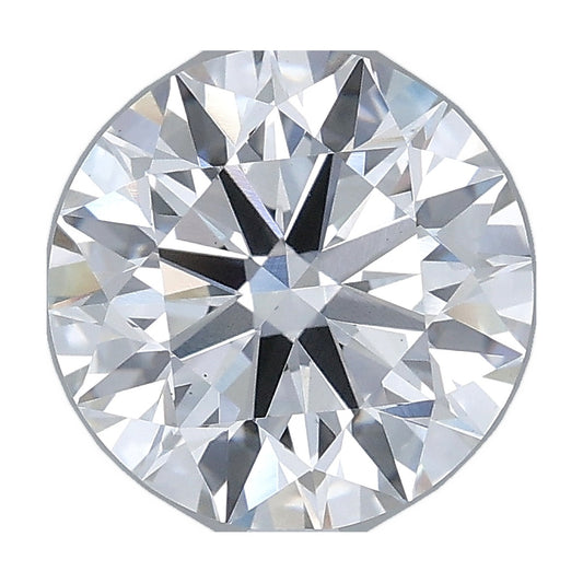2.54 ct round lab-grown diamond, E color, VS1 clarity, IGI certified, still from its 360° video