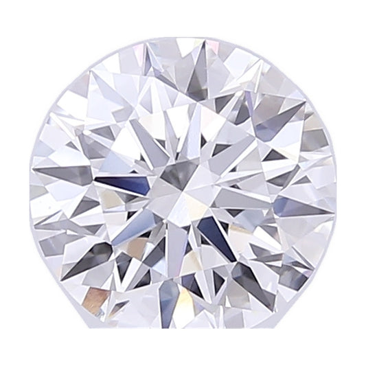2.54 ct round lab-grown diamond, E color, VVS1 clarity, IGI certified, still from its 360° video