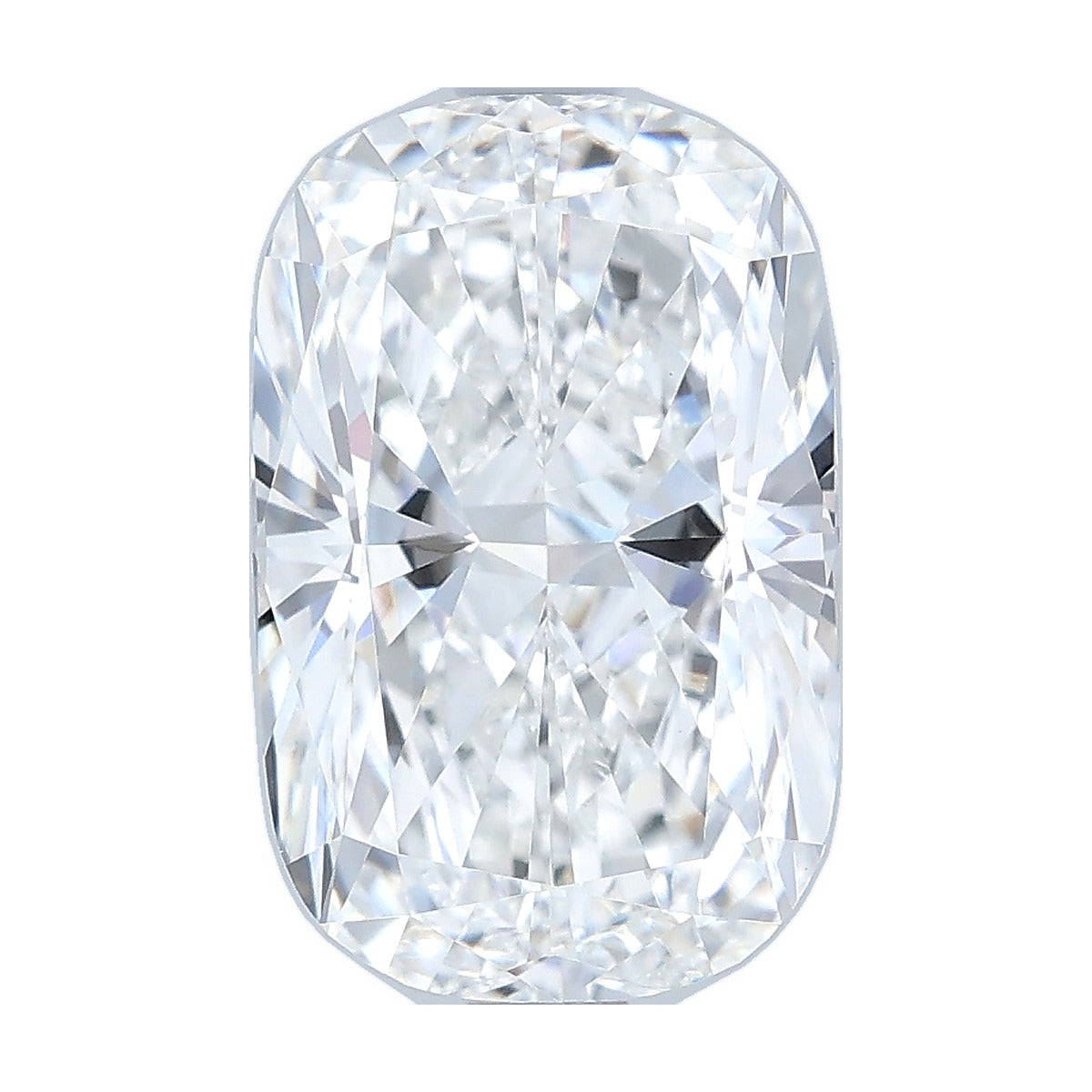 2.55 ct elongated cushion lab-grown diamond, E color, VVS2 clarity, IGI certified, still from its 360° video