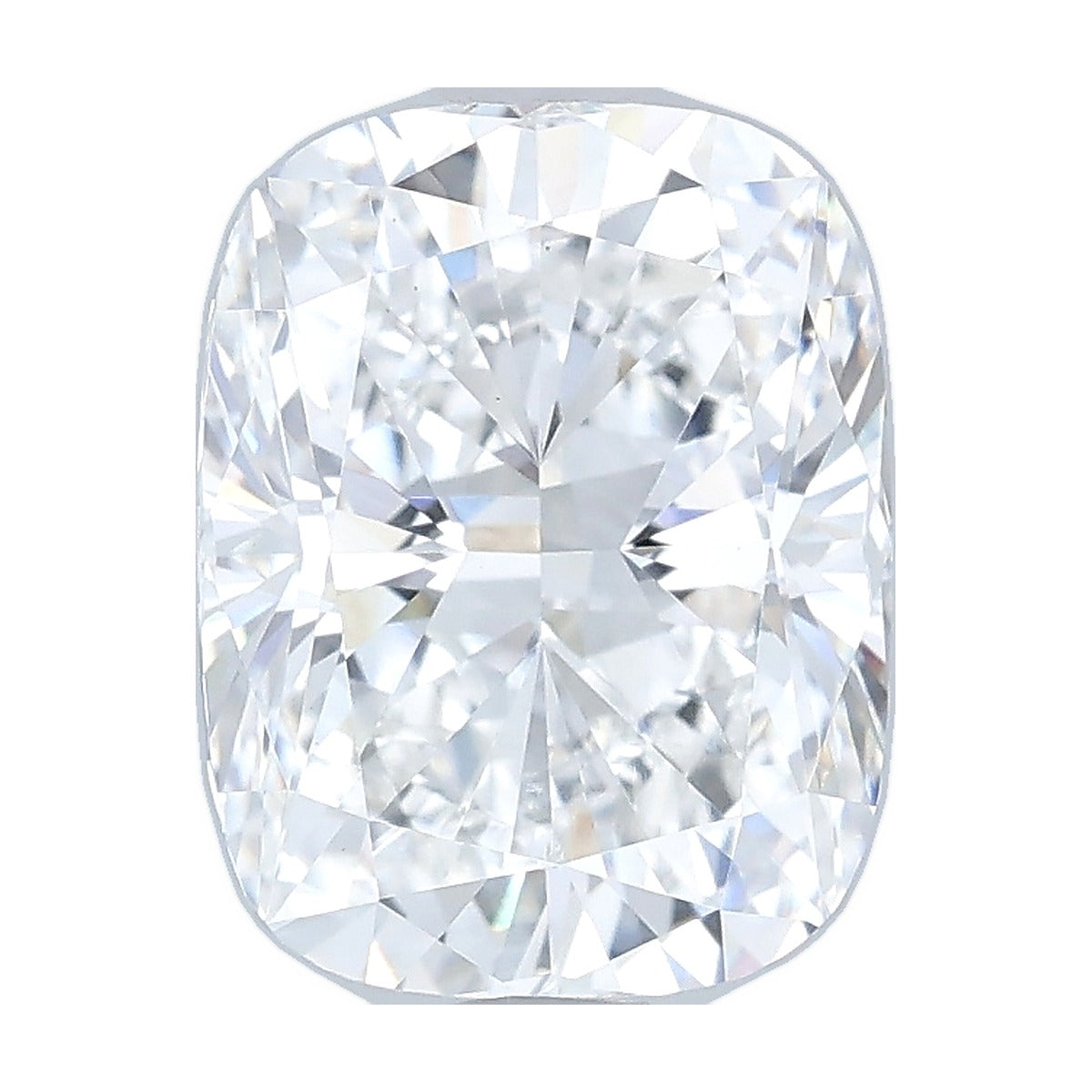 2.55 ct elongated cushion lab-grown diamond, F color, VS1 clarity, IGI certified, still from its 360° video