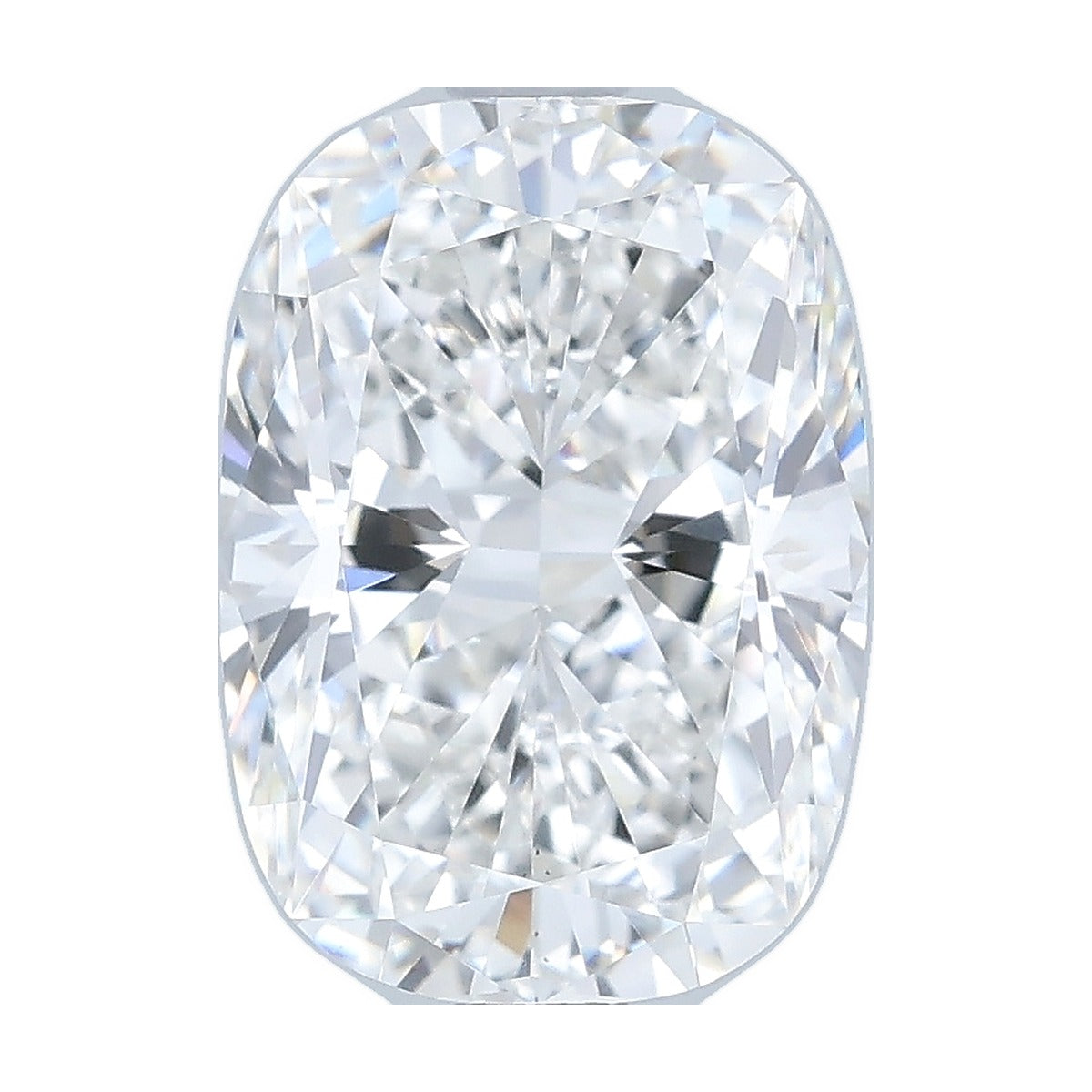 2.55 ct elongated cushion lab-grown diamond, F color, VS2 clarity, IGI certified, still from its 360° video