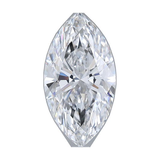 2.55 ct marquise lab-grown diamond, D color, VVS2 clarity, IGI certified, still from its 360° video