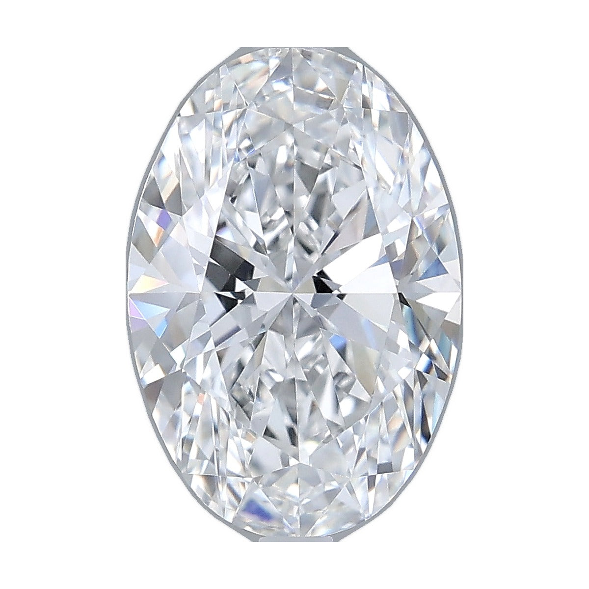 2.55 ct oval lab-grown diamond, D color, VVS2 clarity, IGI certified, still from its 360° video