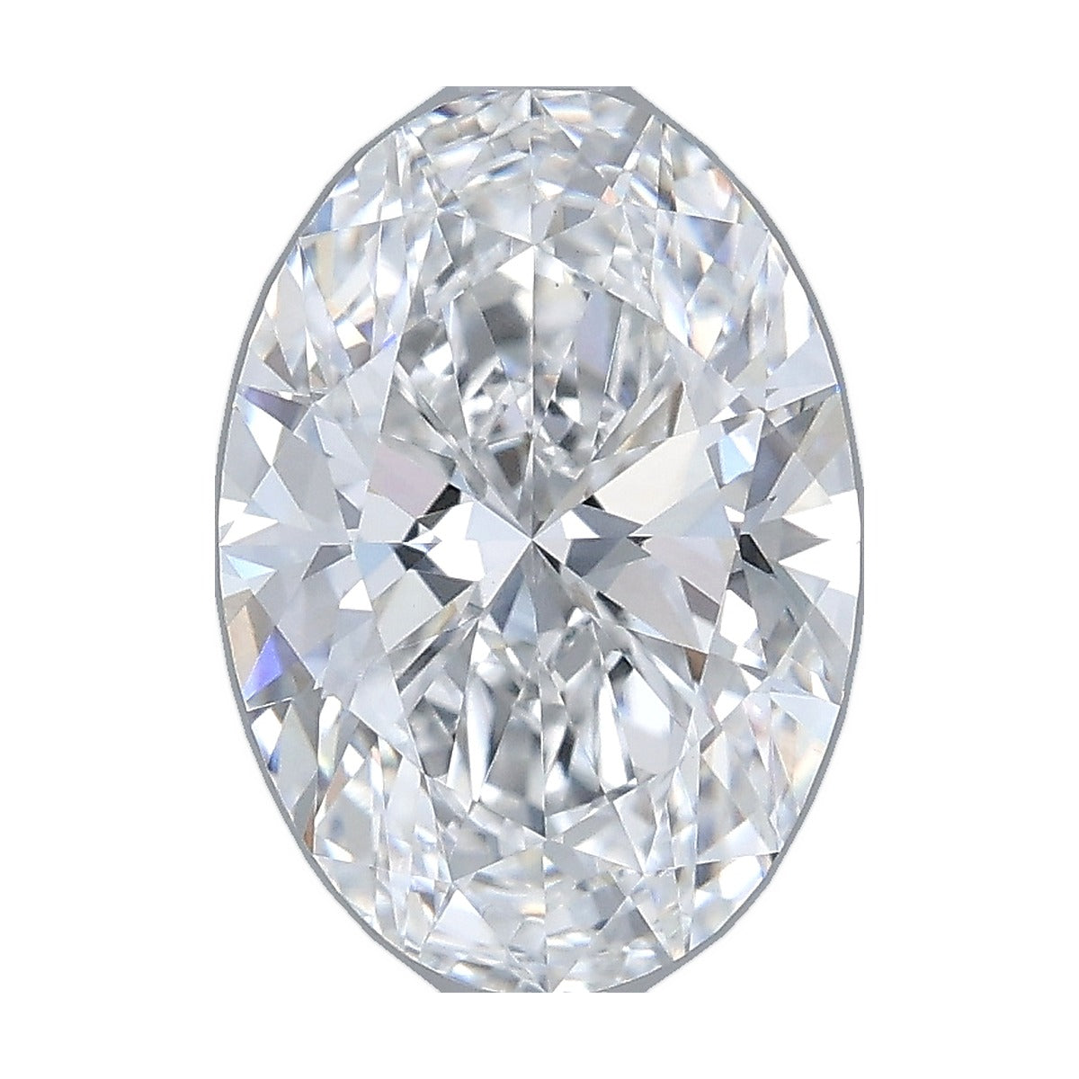 2.55 ct oval lab-grown diamond, D color, VVS2 clarity, IGI certified, still from its 360° video