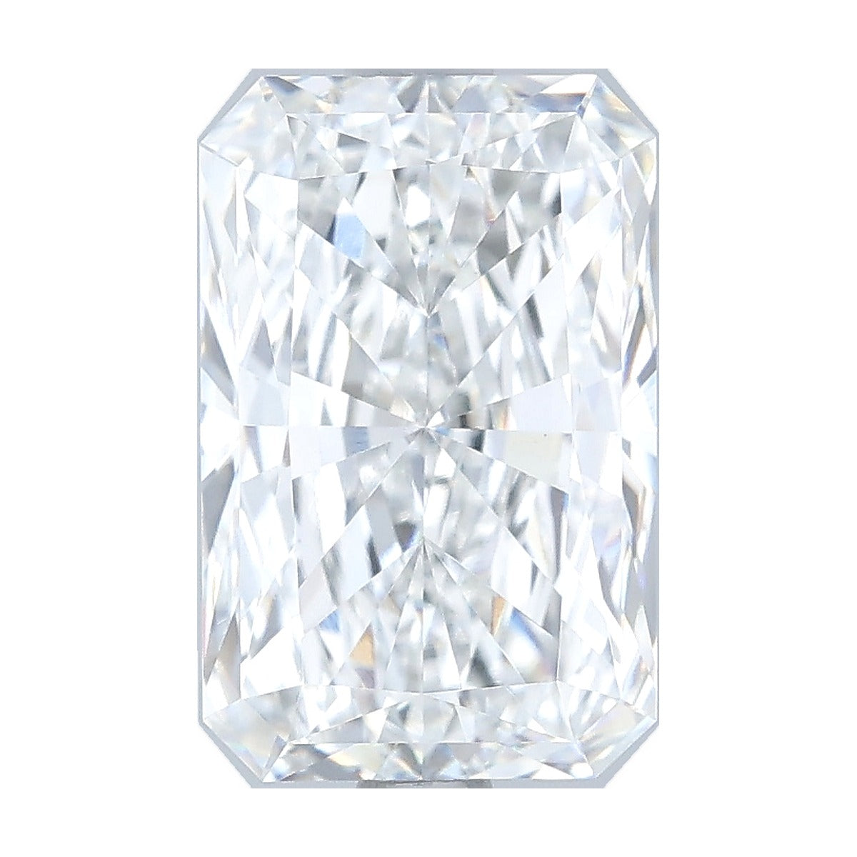 2.55 ct radiant lab-grown diamond, E color, VVS2 clarity, IGI certified, still from its 360° video