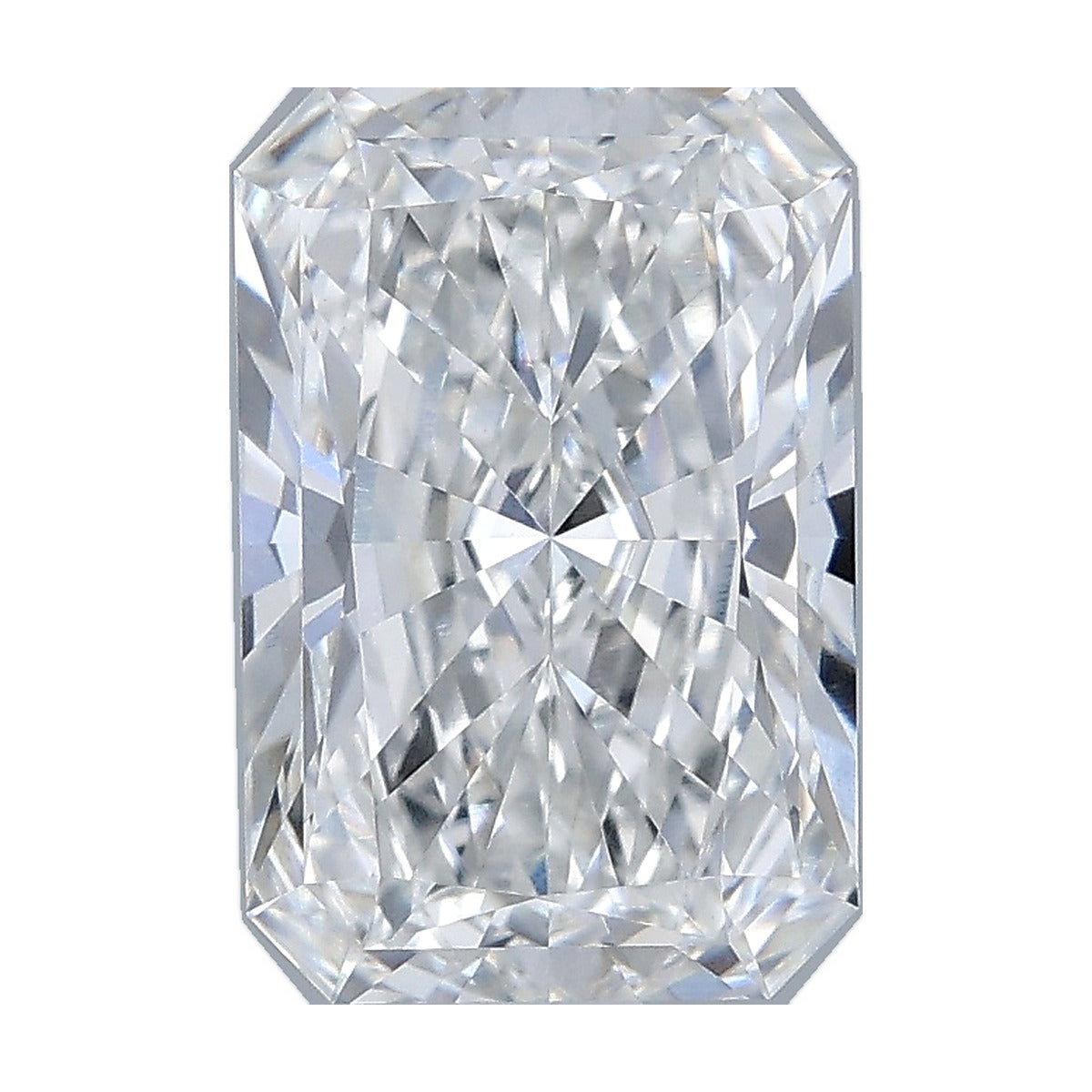 2.55 ct radiant lab-grown diamond, E color, VVS2 clarity, IGI certified, still from its 360° video