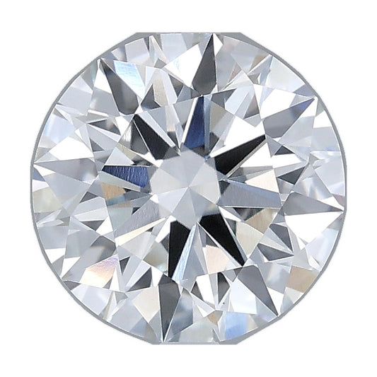 2.55 ct round lab-grown diamond, E color, VS1 clarity, IGI certified, still from its 360° video