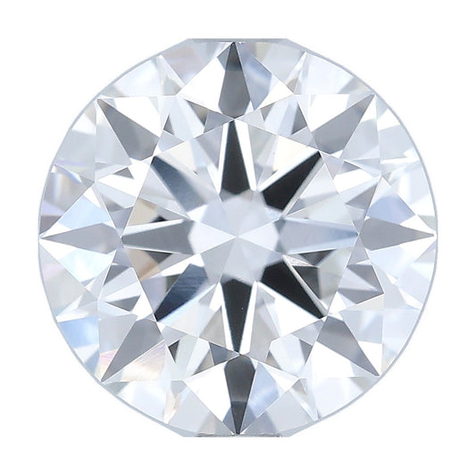 2.55 ct round lab-grown diamond, E color, VVS2 clarity, IGI certified, still from its 360° video