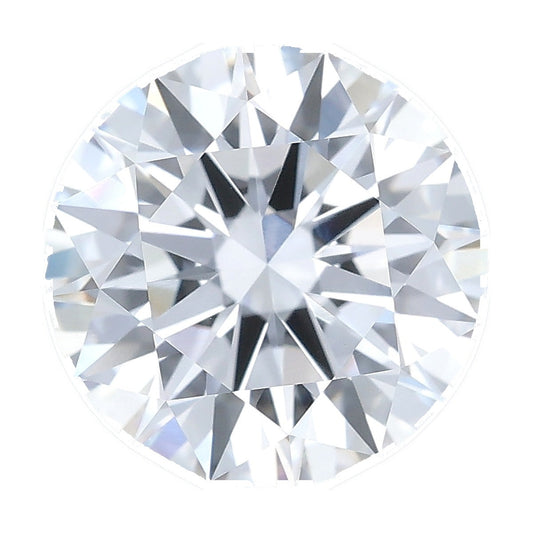 2.55 ct round lab-grown diamond, E color, VVS2 clarity, IGI certified, still from its 360° video