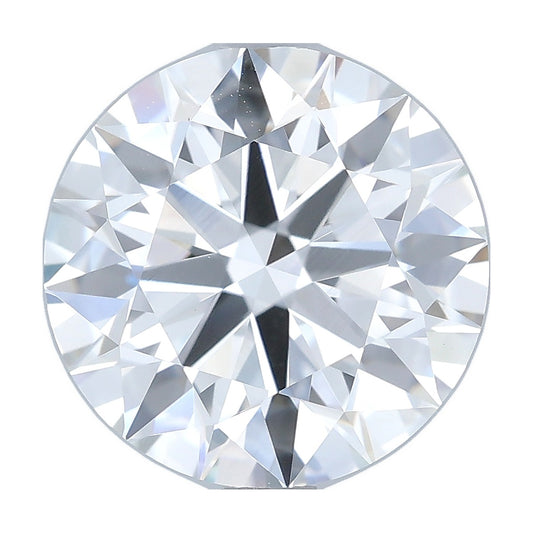 2.55 ct round lab-grown diamond, F color, VVS2 clarity, IGI certified, still from its 360° video