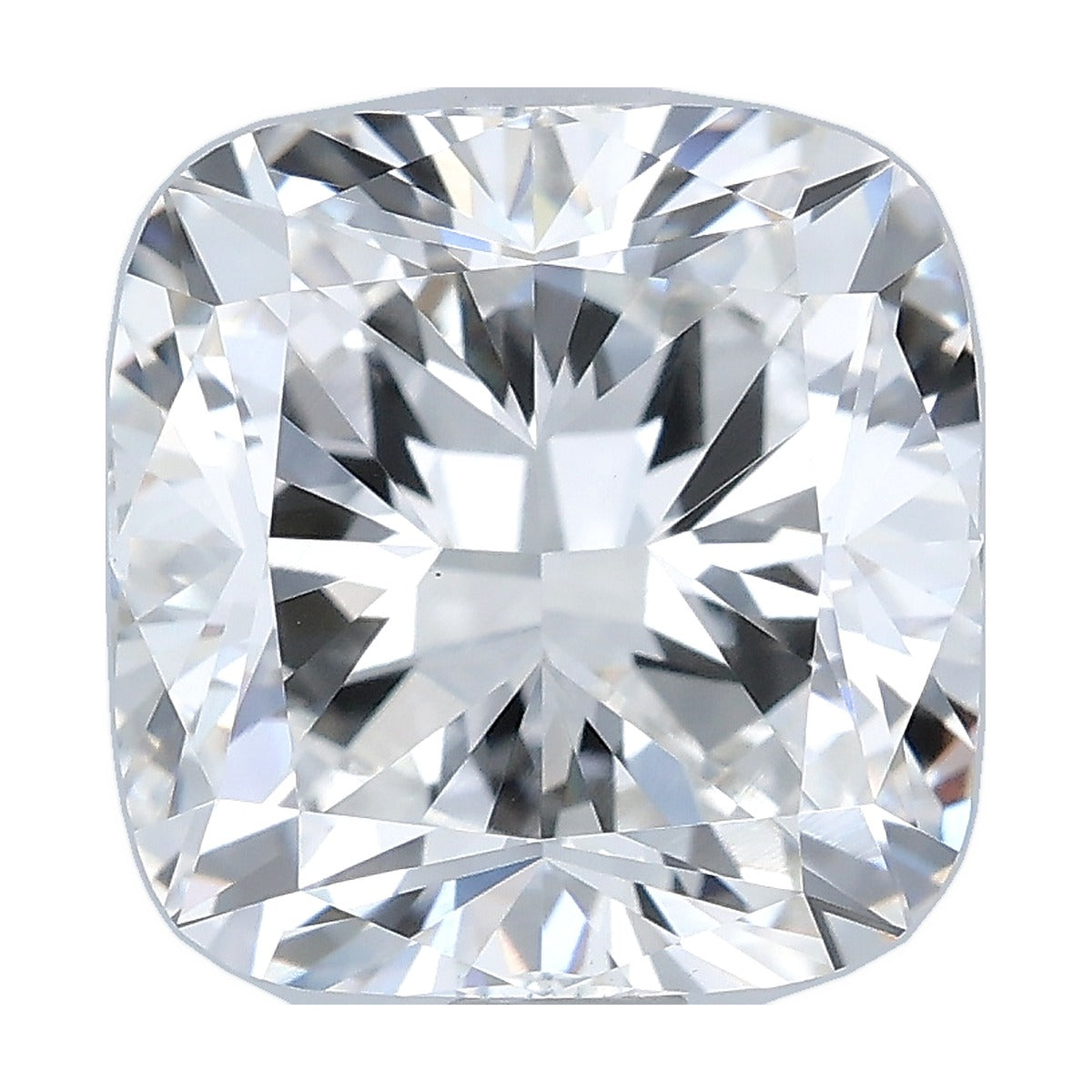 2.56 ct cushion lab-grown diamond, F color, VS1 clarity, IGI certified, still from its 360° video