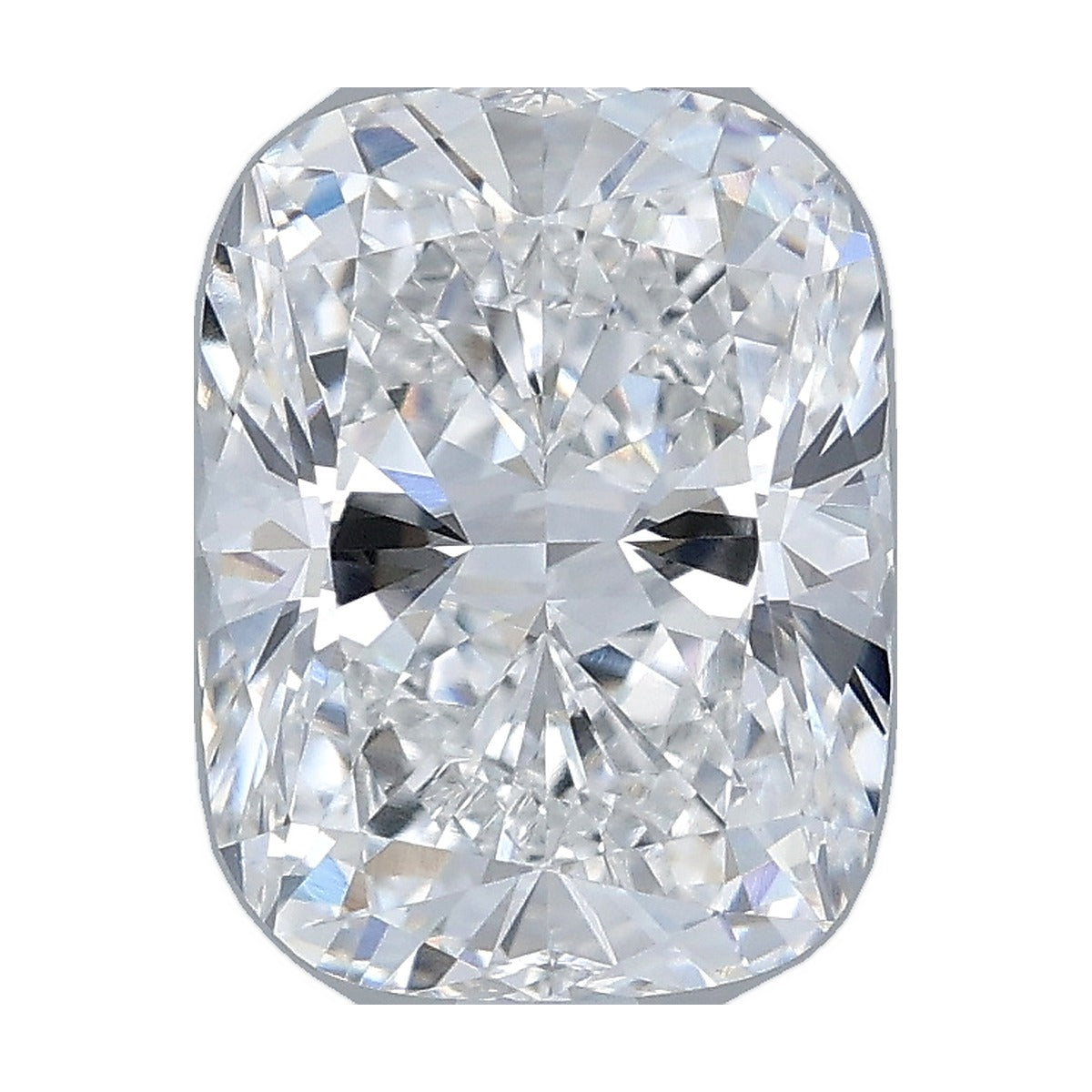2.56 ct elongated cushion lab-grown diamond, E color, VVS2 clarity, IGI certified, still from its 360° video