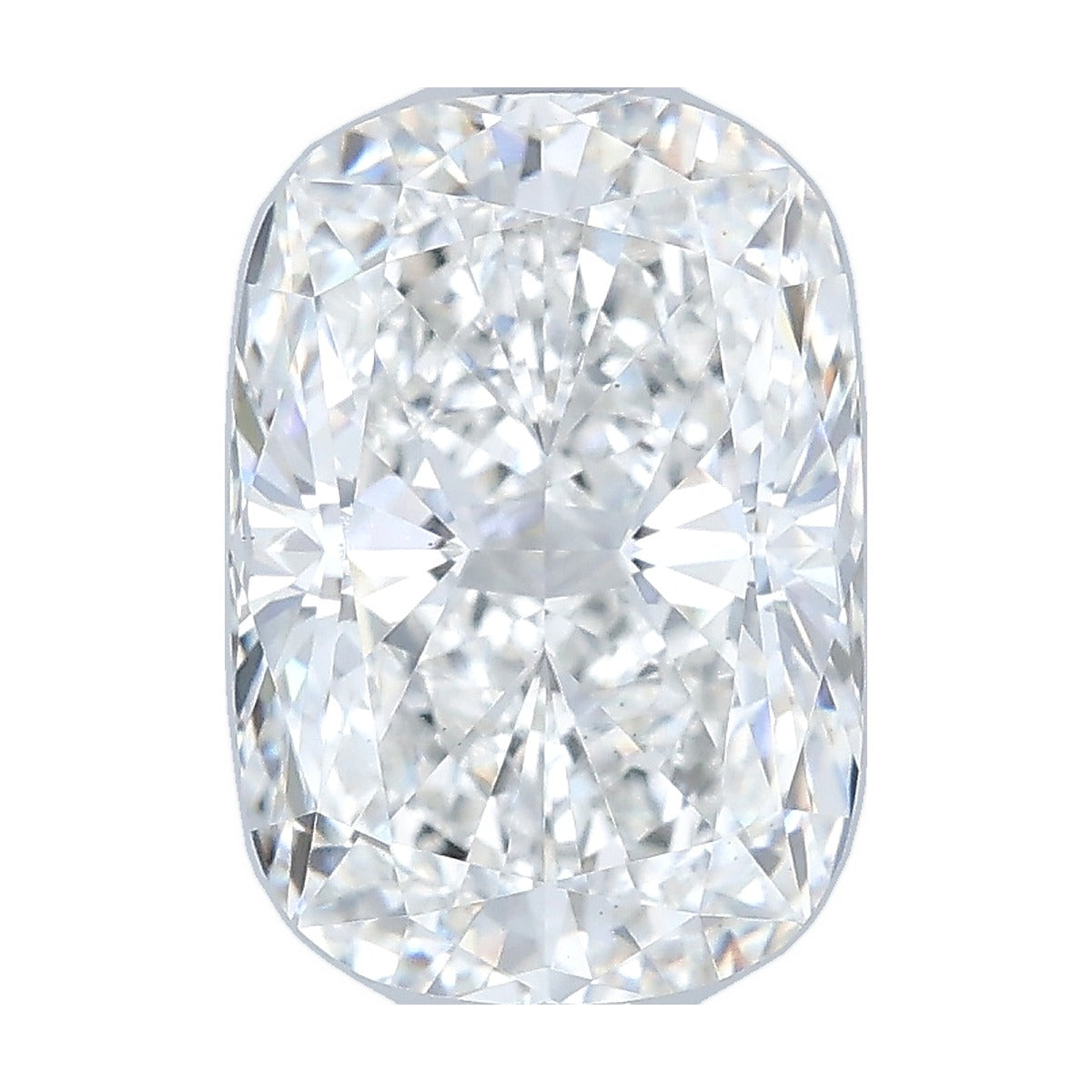 2.56 ct elongated cushion lab-grown diamond, F color, VS1 clarity, IGI certified, still from its 360° video