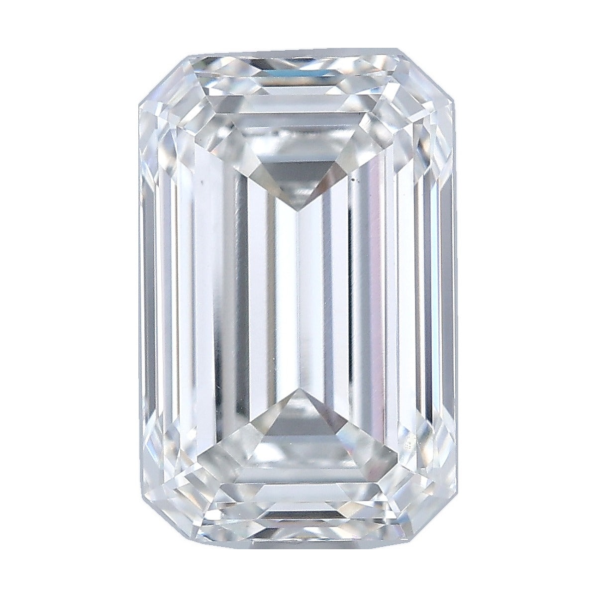 2.56 ct emerald lab-grown diamond, F color, VS1 clarity, IGI certified, still from its 360° video