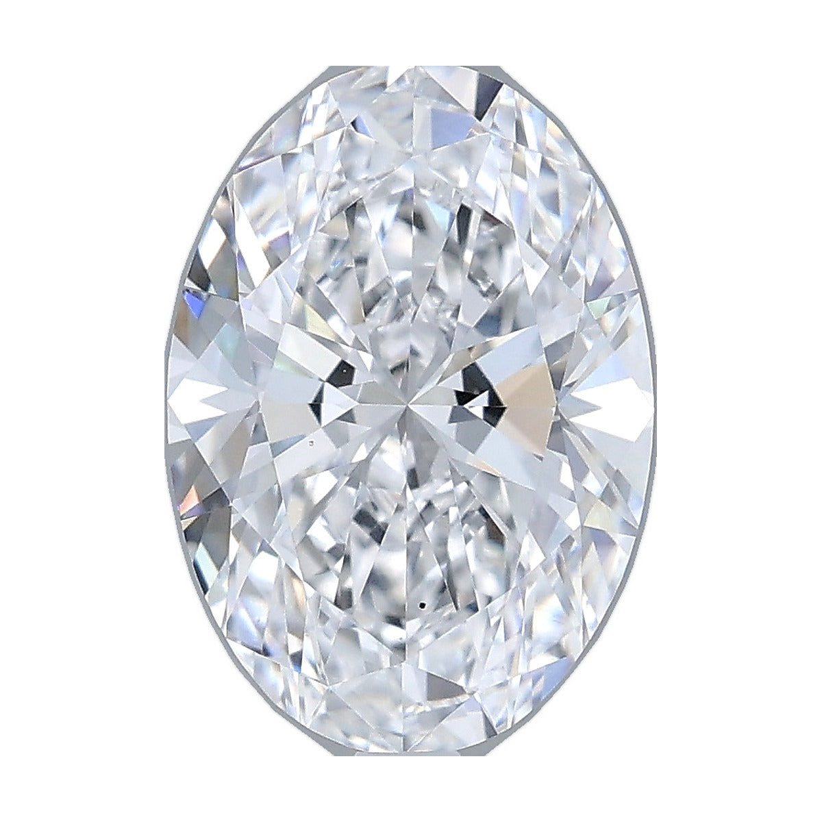 2.56 ct oval lab-grown diamond, D color, VS1 clarity, IGI certified, still from its 360° video