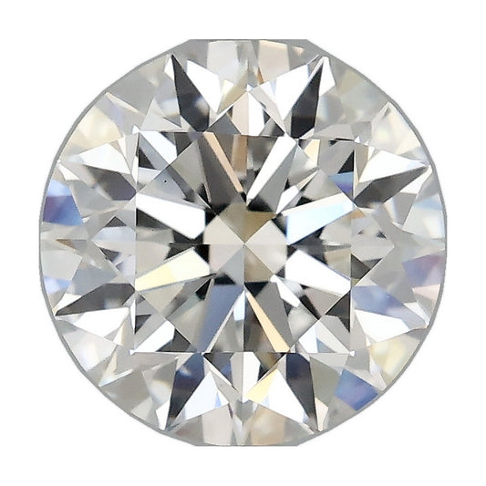2.56 ct round lab-grown diamond, D color, VVS2 clarity, IGI certified, still from its 360° video