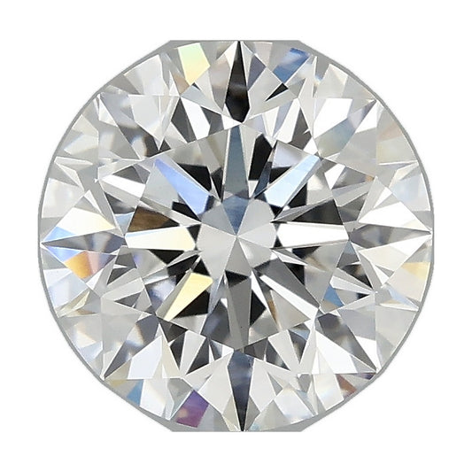 2.56 ct round lab-grown diamond, D color, VVS2 clarity, IGI certified, still from its 360° video
